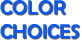 Color Choices WCMB Colors
