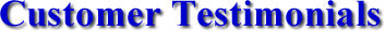customer testimonials